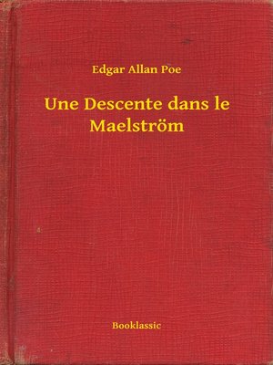 cover image of Une Descente dans le Maelström